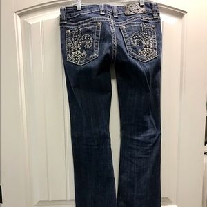 Miss Me Fleur de Lis boot cut jeans