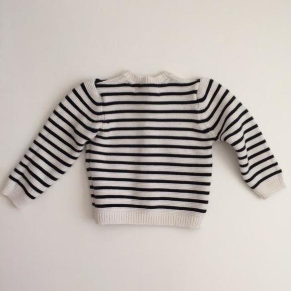 🚫SOLD🚫🐼MARK & SPENCER CREAM STRIPED CARDIGAN - Picture 3 of 4