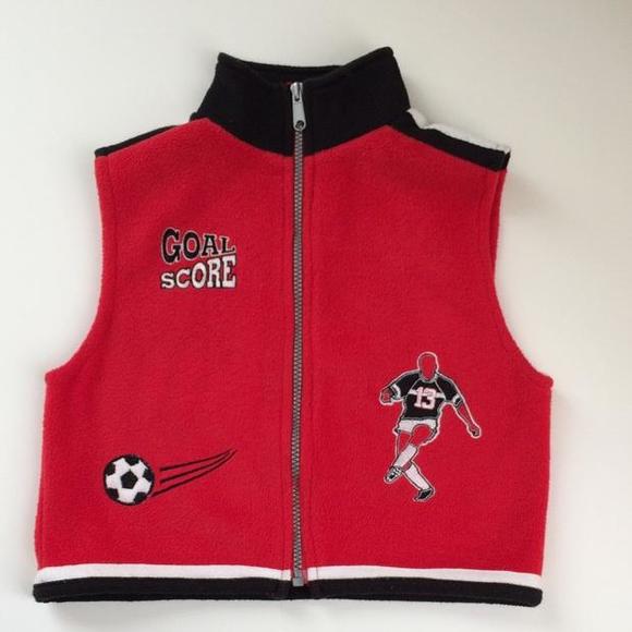 ⚽️FLEECE VEST WITH SOCCER DETAILS