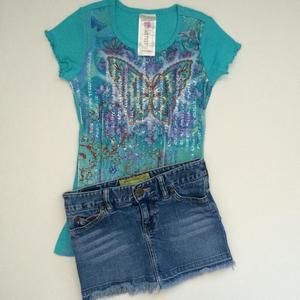 ABERCROMBIE DENIM MINISKIRT