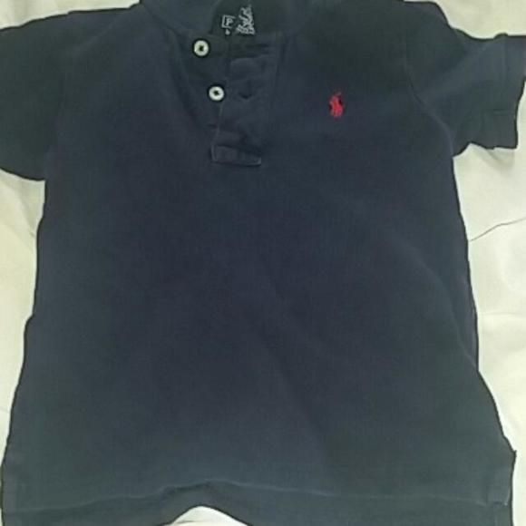 navy polo shirt