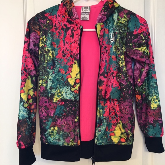Girls 10/12 NIKE colorful hoodie