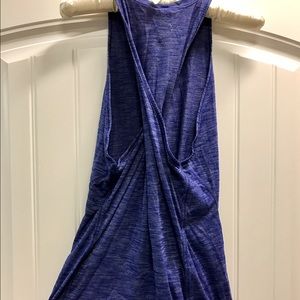 Lululemon Heathered twist back tunic/tank