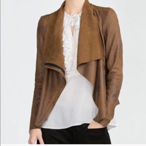 Zara Faux Suede Overshirt