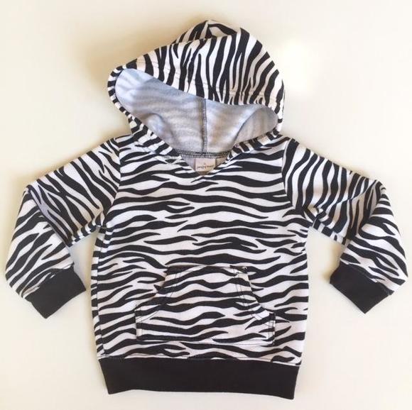 Size 24M Jumping Beans Hooded Zebra Sweater