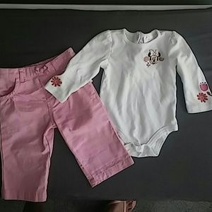 Disney 2 pc onesie/pants