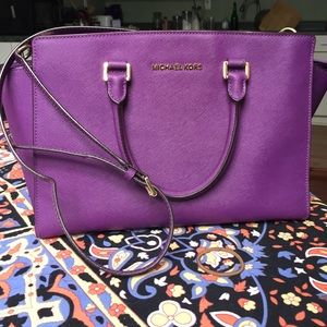 Purple Michael Kors bag