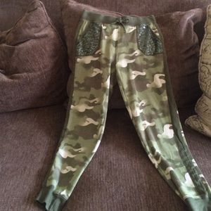 Justice size 12 girls camp sweatpants !