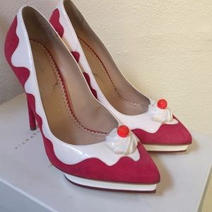 Charlotte Olympia ice cream sundae pumps sz 38.5