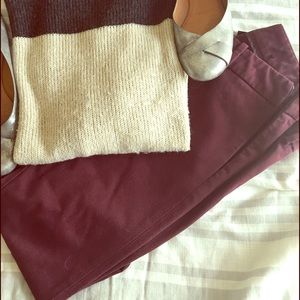 Final Price Cynthia Rowley Oxblood Crop Pant