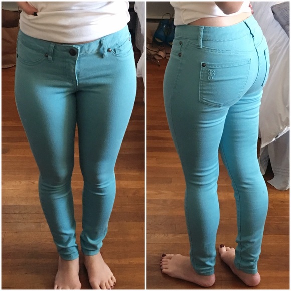 Jessica Simpson Turquoise Stretchy Skinny Jeans