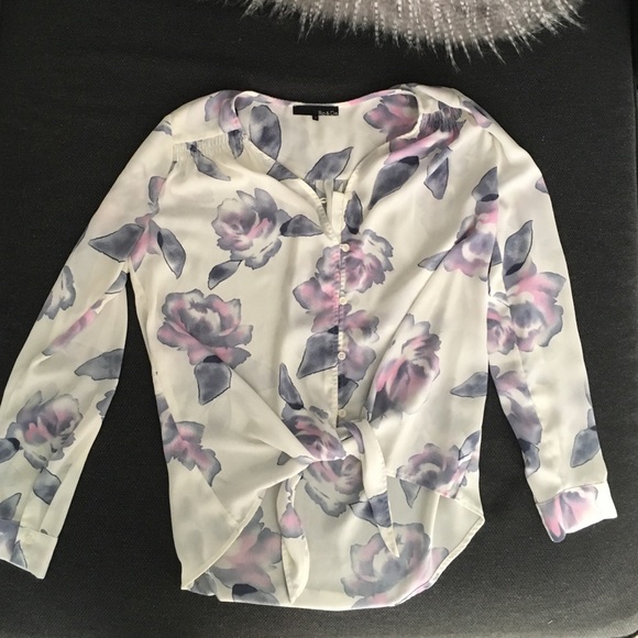 Ro & De Floral Blouse Xs