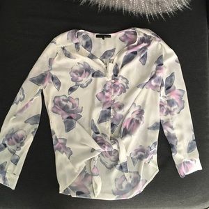 Ro & De Floral Blouse Xs
