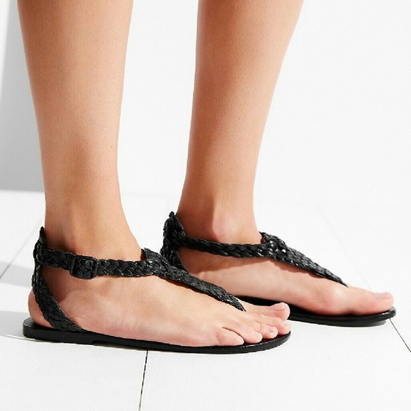 Ecote "Aurora" Braided Leather Sandals