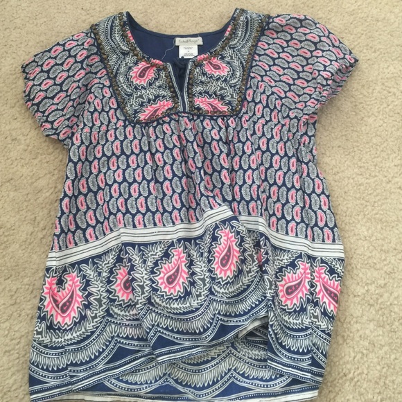 Super Cute colorful "Peasant Top"