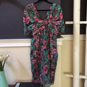 Paul and Joe Paris silk floral dress sz 42