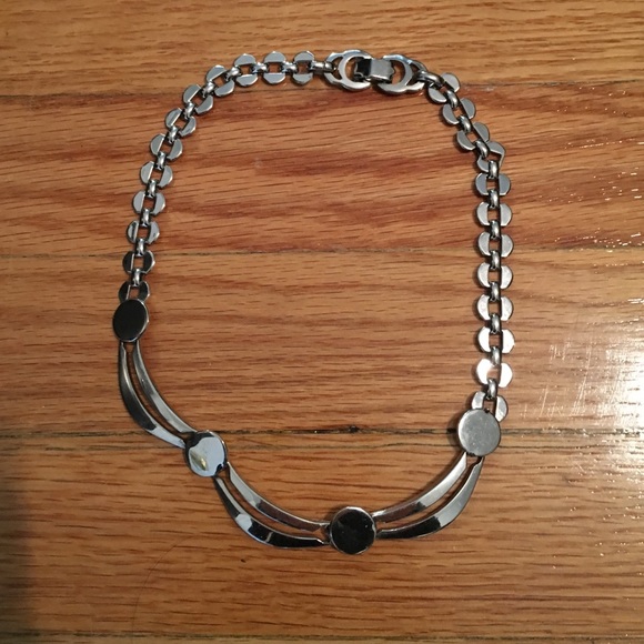 Vintage silver Art Deco choker