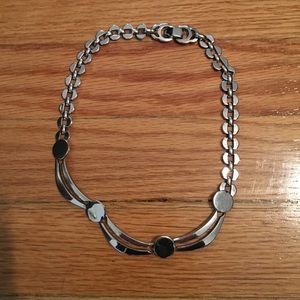 Vintage silver Art Deco choker