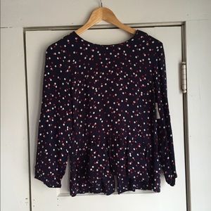Polka Dot Peplum Blouse | H&M