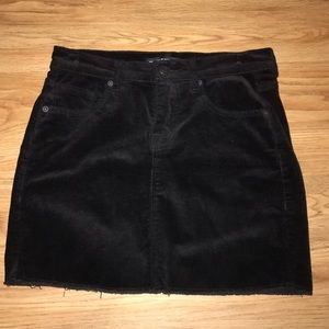 Brandy Melville Black Corduroy Skirt