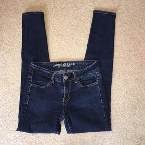 American Eagle dark rinse jeggings size 2