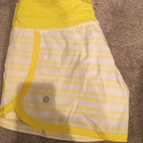 Like new lululemon yellow running shoes