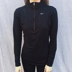 Black Nike FitDry / DriFit Half Zip Long Sleeve