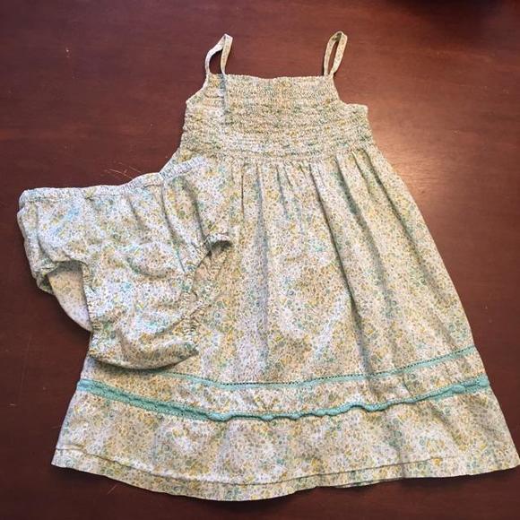 Old Navy Floral Dress and Diaper Cover