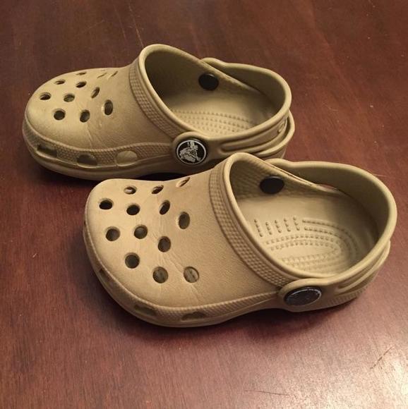 Tan Crocs Size 4/5
