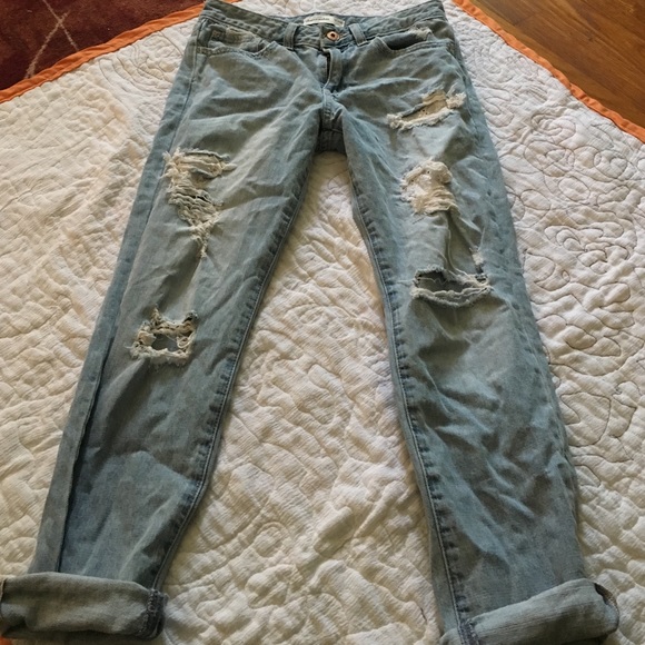 Abercrombie kids boyfriend cut jeans