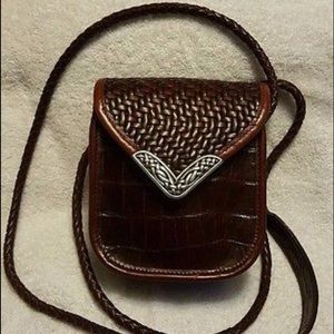 Brighton Vintage Cognac Small Crossbody Purse