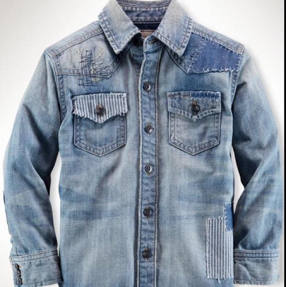 Ralph Lauren Repaired Western Shirt - Picture 1 of 4