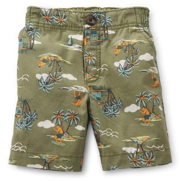 Hawaiian Print Shorts