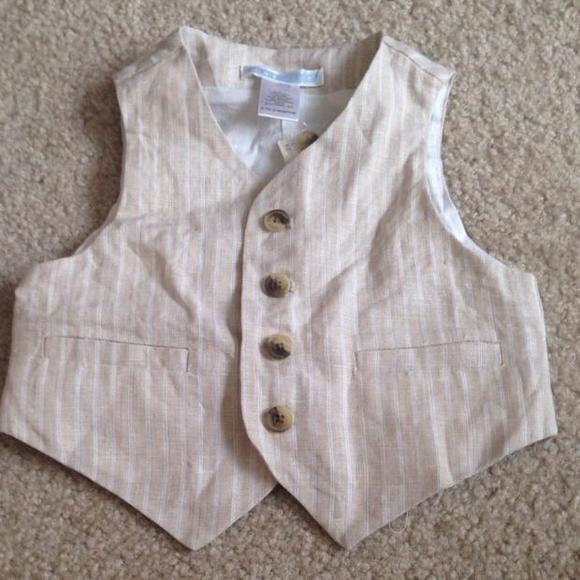 Striped Linen Vest