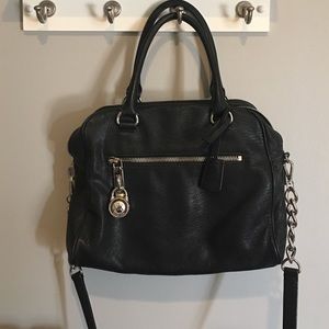 MK jet set travel large cross body w/ lock & key.