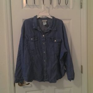 Denim button up shirt