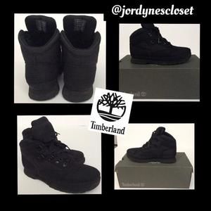 Black Timberland Hiking Boots Size 5