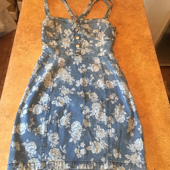 Floral Jean Dress