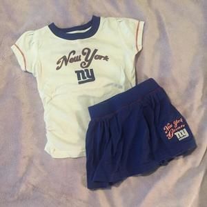 NY Giants cheer outfit