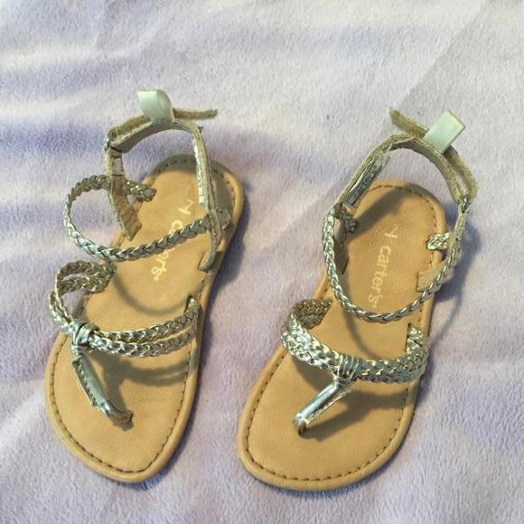 Carter's Girls gold sandals