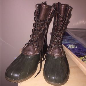 LL Bean winter duck boots