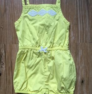 Carters yellow romper