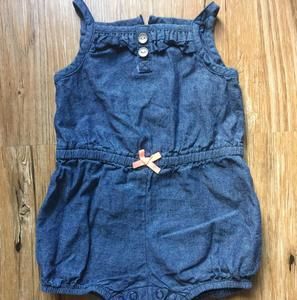 Carters denim romper