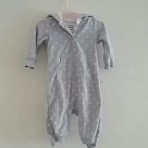 9m Carter's fleece eared Jumpsuit