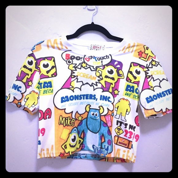 MONSTERS INC. crop top - Brand New. Never used.