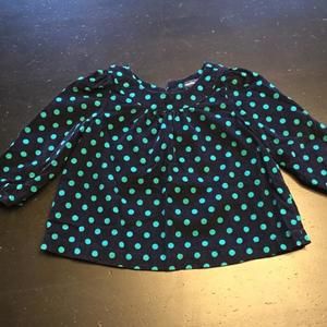 Corduroy navy blue blouse