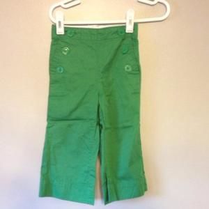 Gap green flare pants