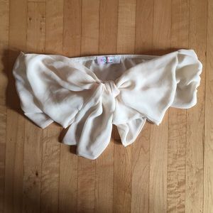 Ivory Bow Bandeau