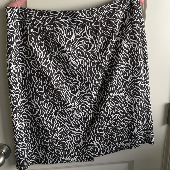 Zebra print skirt