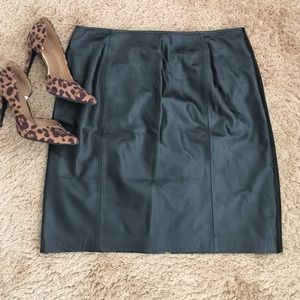 Black Leather Skirt